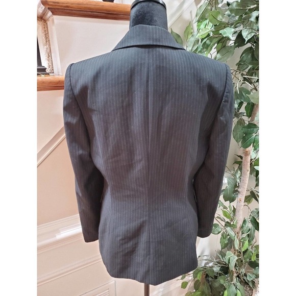 Calvin Klein Women's Black Single Breasted Three Button Blazer Jacket Size 8 - Picture 6 of 13